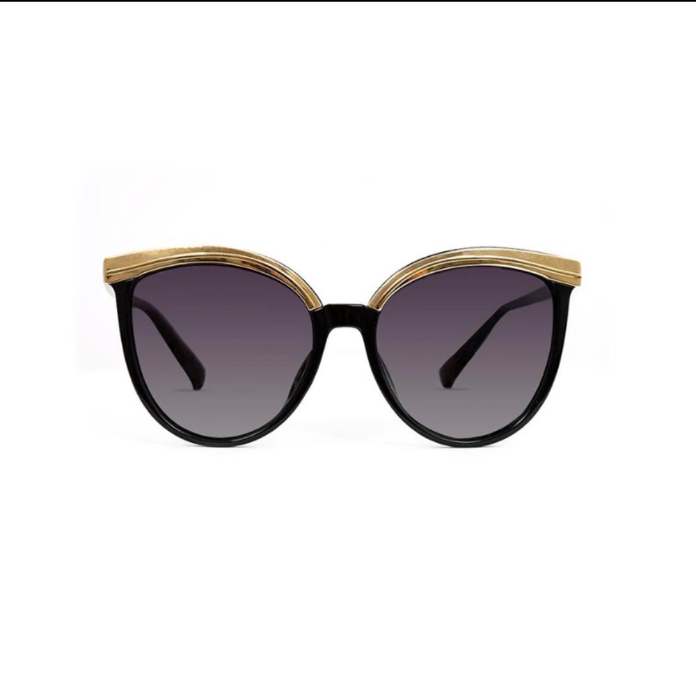 Gold Trim Cat Eye Sunglasses